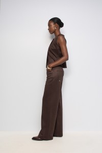 WIDE LEG JEANS MET SU�DE-EFFECT