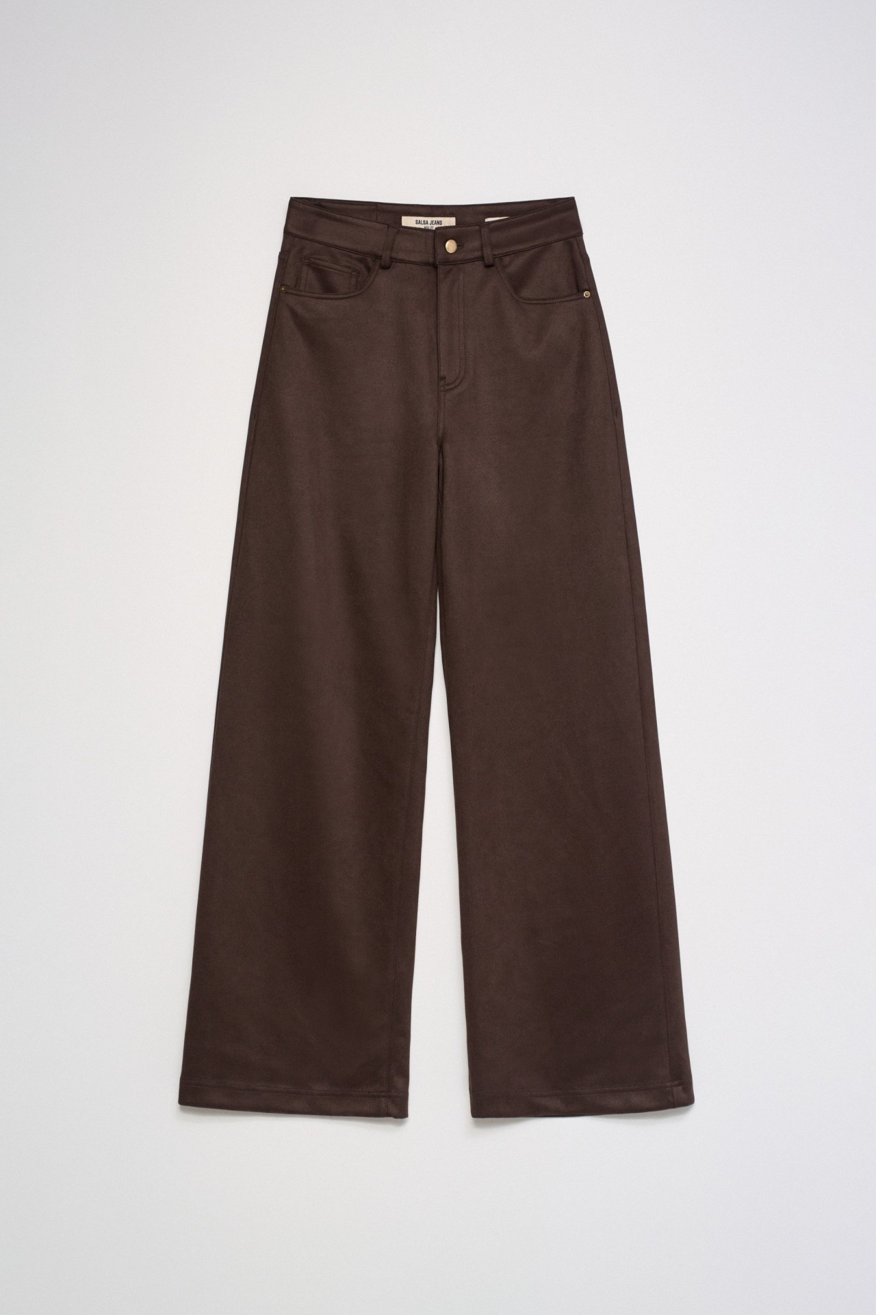 WIDE LEG JEANS MET SU�DE-EFFECT
