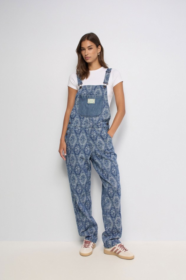 TUINBROEK MET JACQUARDPATROON FAVORITE PEOPLE X SALSA JEANS