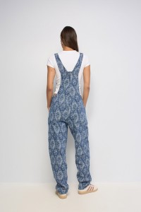 LATZHOSE MIT JACQUARDMUSTER FAVORITE PEOPLE X SALSA JEANS