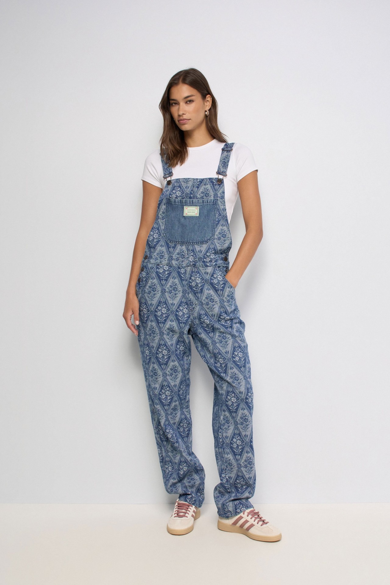 TUINBROEK MET JACQUARDPATROON FAVORITE PEOPLE X SALSA JEANS