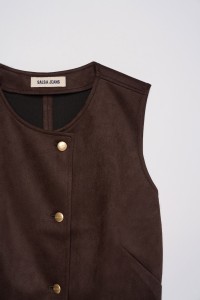 GILET EFFET DAIM