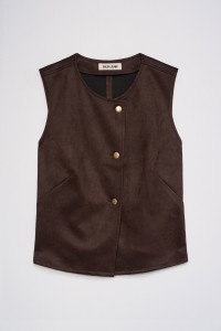 GILET EFFET DAIM