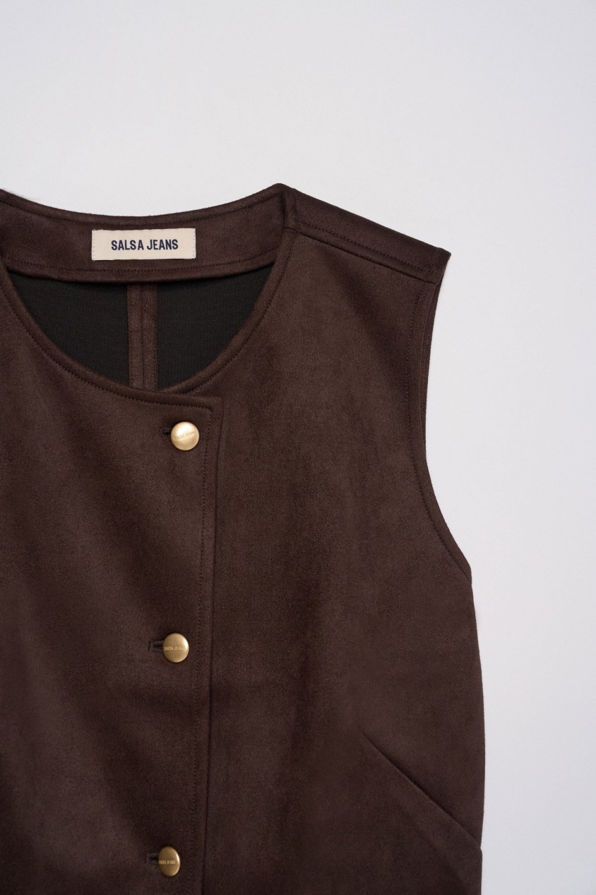 GILET EFFET DAIM