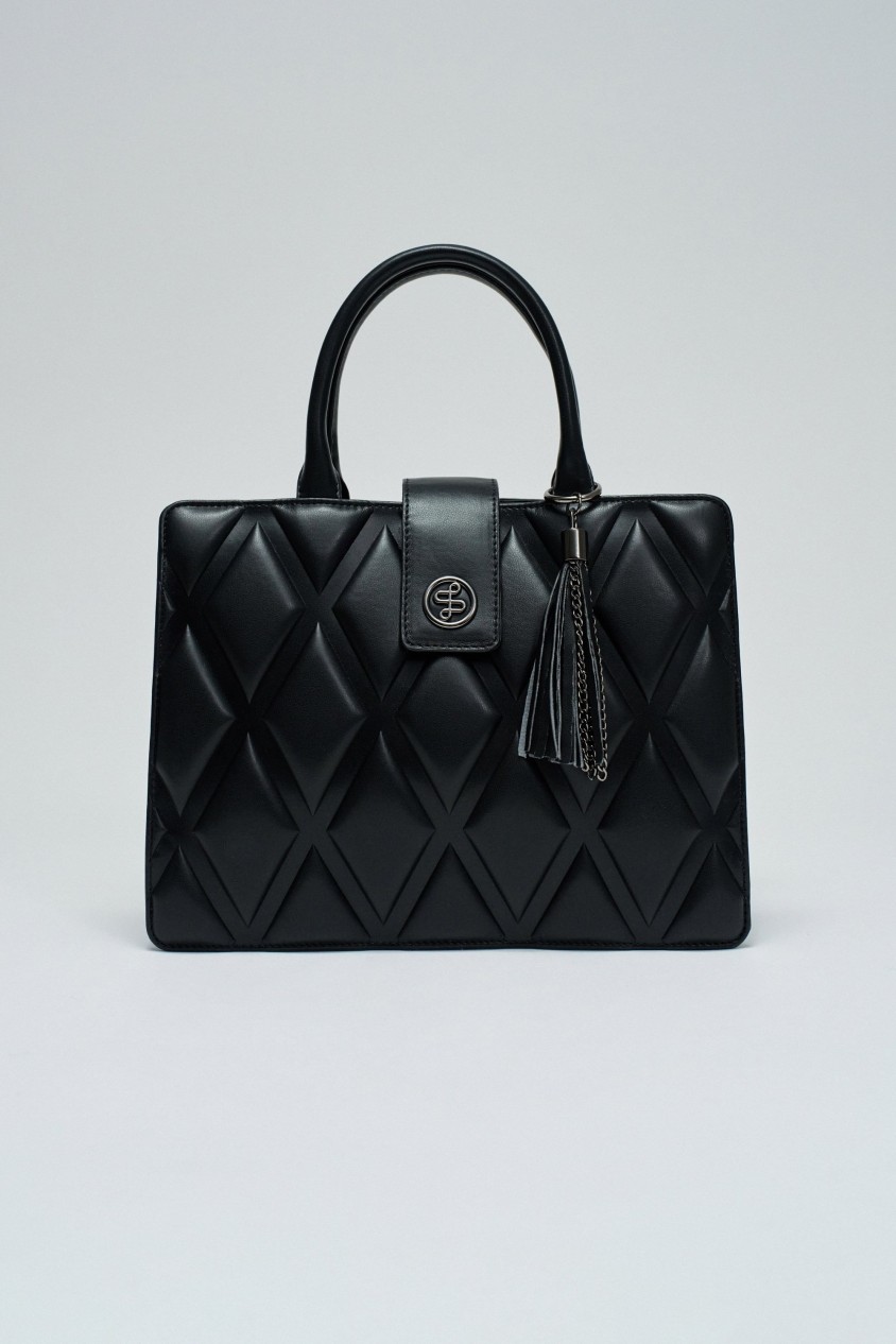 BOLSO TOTE ACOLCHADO EFECTO CUERO
