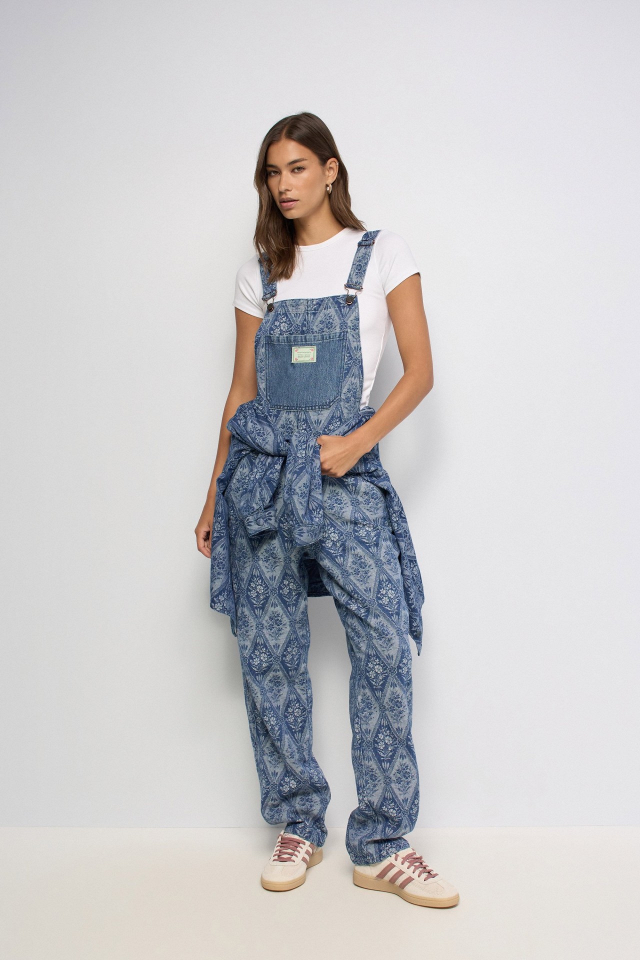 SALOPETTE � MOTIF JACQUARD FAVORITE PEOPLE X SALSA JEANS