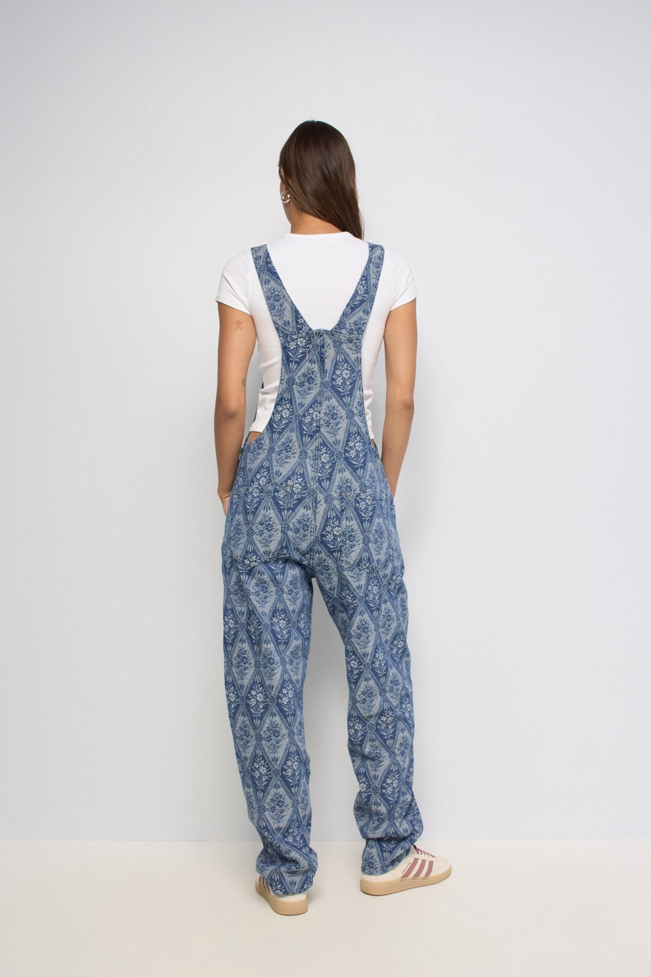 TUINBROEK MET JACQUARDPATROON FAVORITE PEOPLE X SALSA JEANS