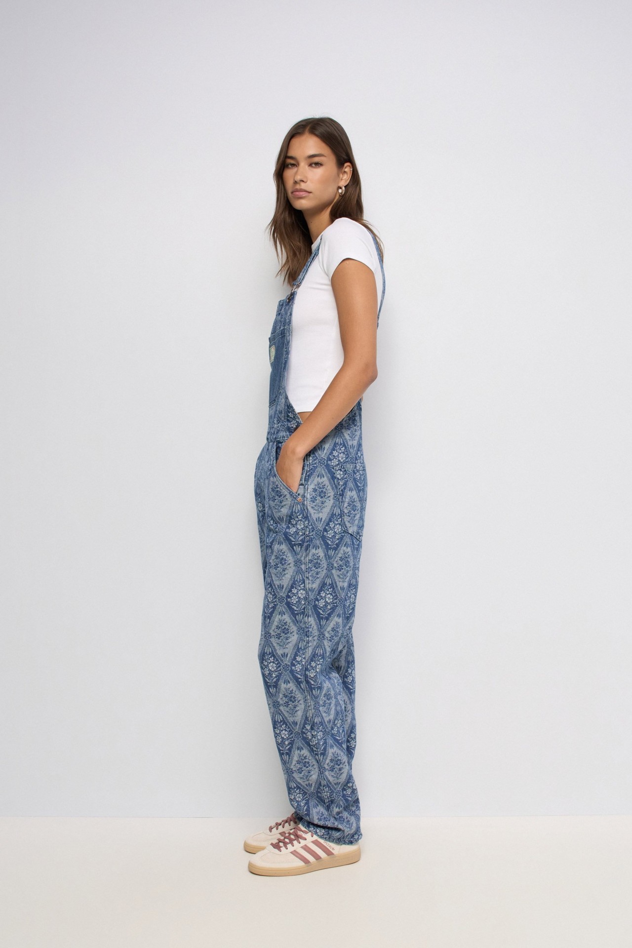SALOPETTE � MOTIF JACQUARD FAVORITE PEOPLE X SALSA JEANS