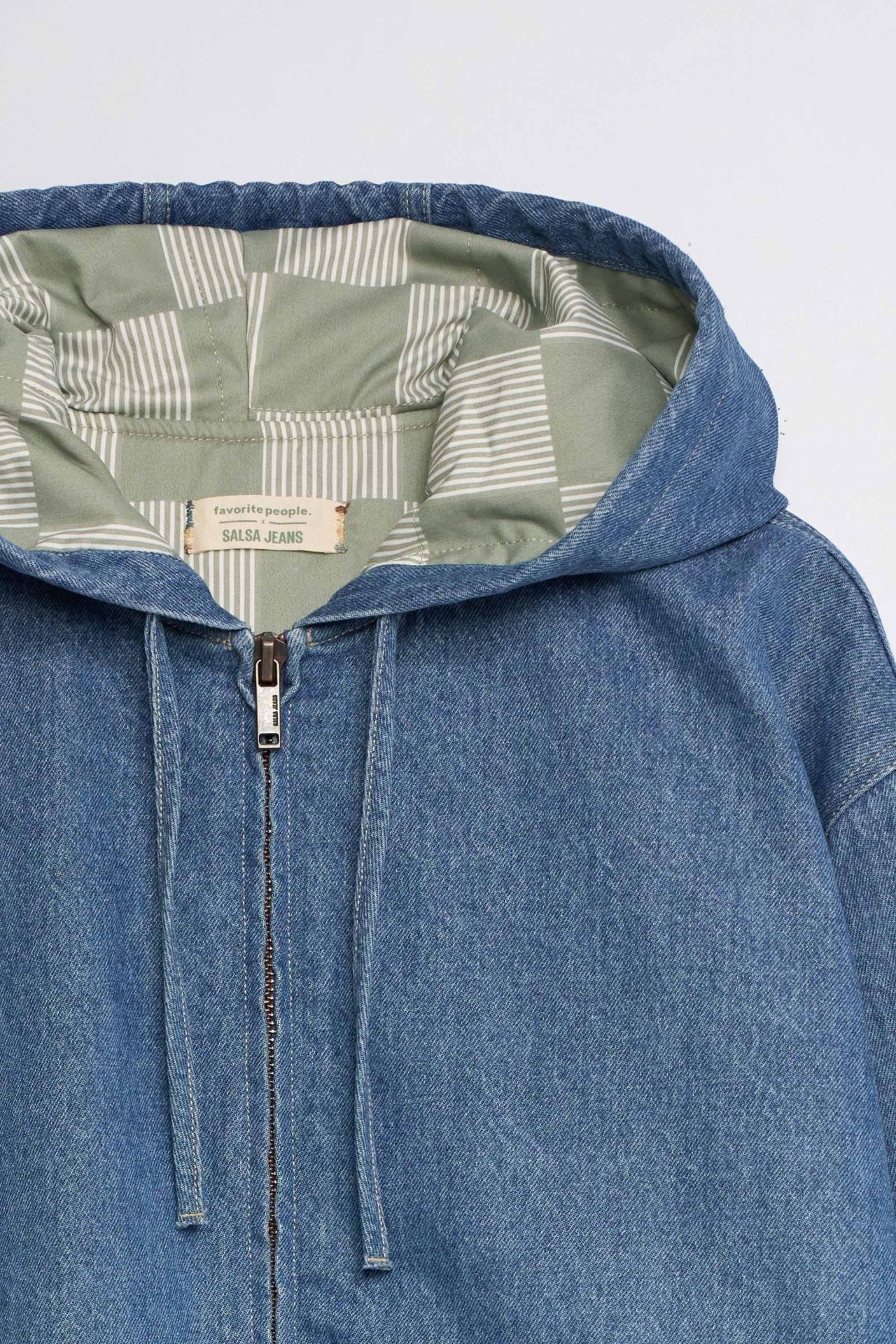 DENIM BOMBER JACKET FAVORITE PEOPLE X SALSA JEANS
