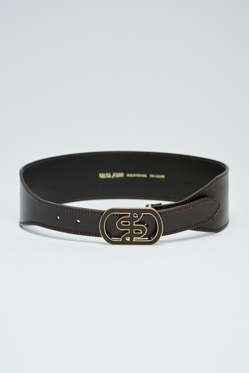 WIDE LEATHER BELT