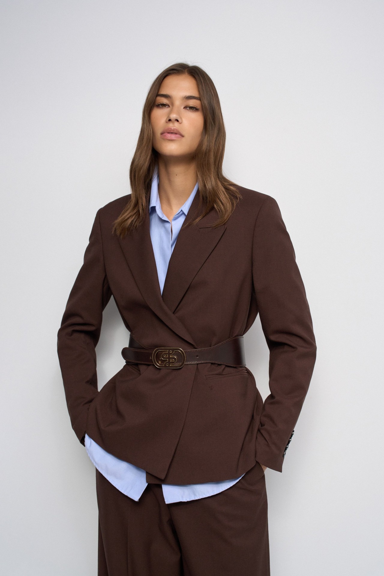 CEINTURE LARGE EN CUIR