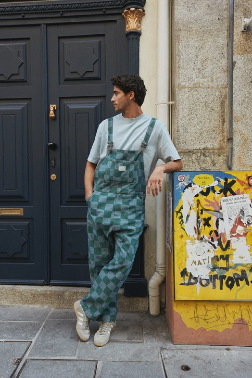 LATZHOSE MIT MUSTER FAVORITE PEOPLE X SALSA JEANS