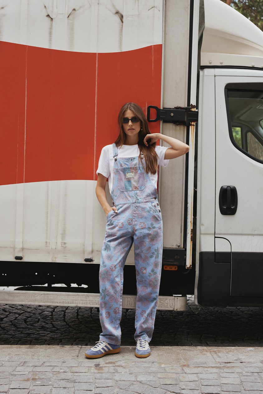 LATZHOSE MIT MUSTER FAVORITE PEOPLE X SALSA JEANS