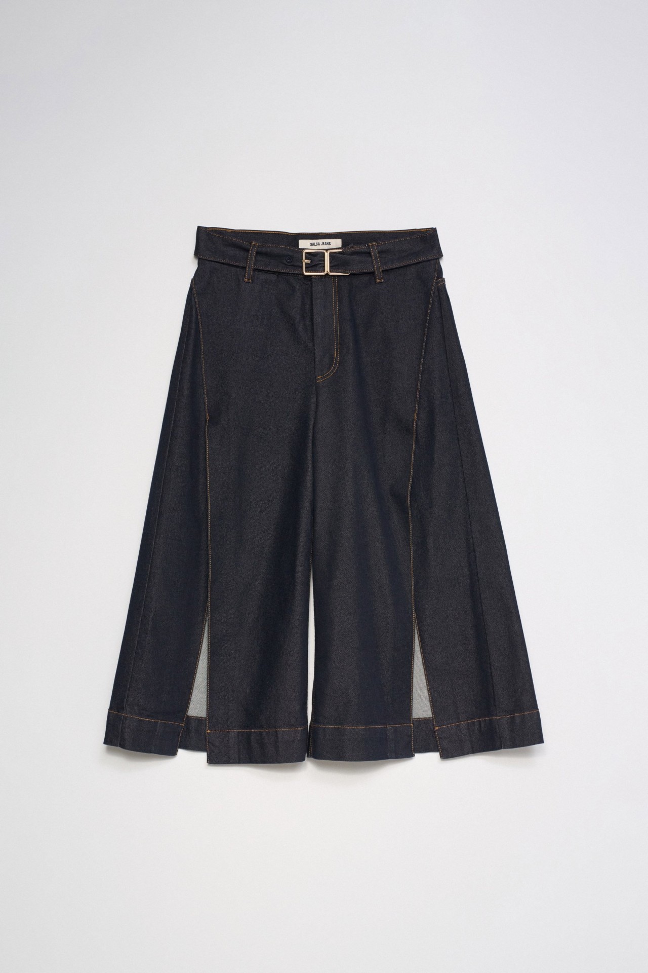 CAL�AS CHINO CROPPED WIDE COM ABERTURAS
