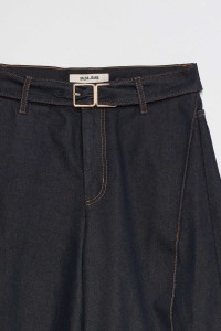 PANTALON CHINO CROPPED WIDE AVEC FENTES