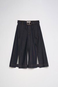 PANTALON CHINO CROPPED WIDE AVEC FENTES