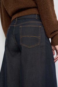 PANTALON CHINO CROPPED WIDE AVEC FENTES