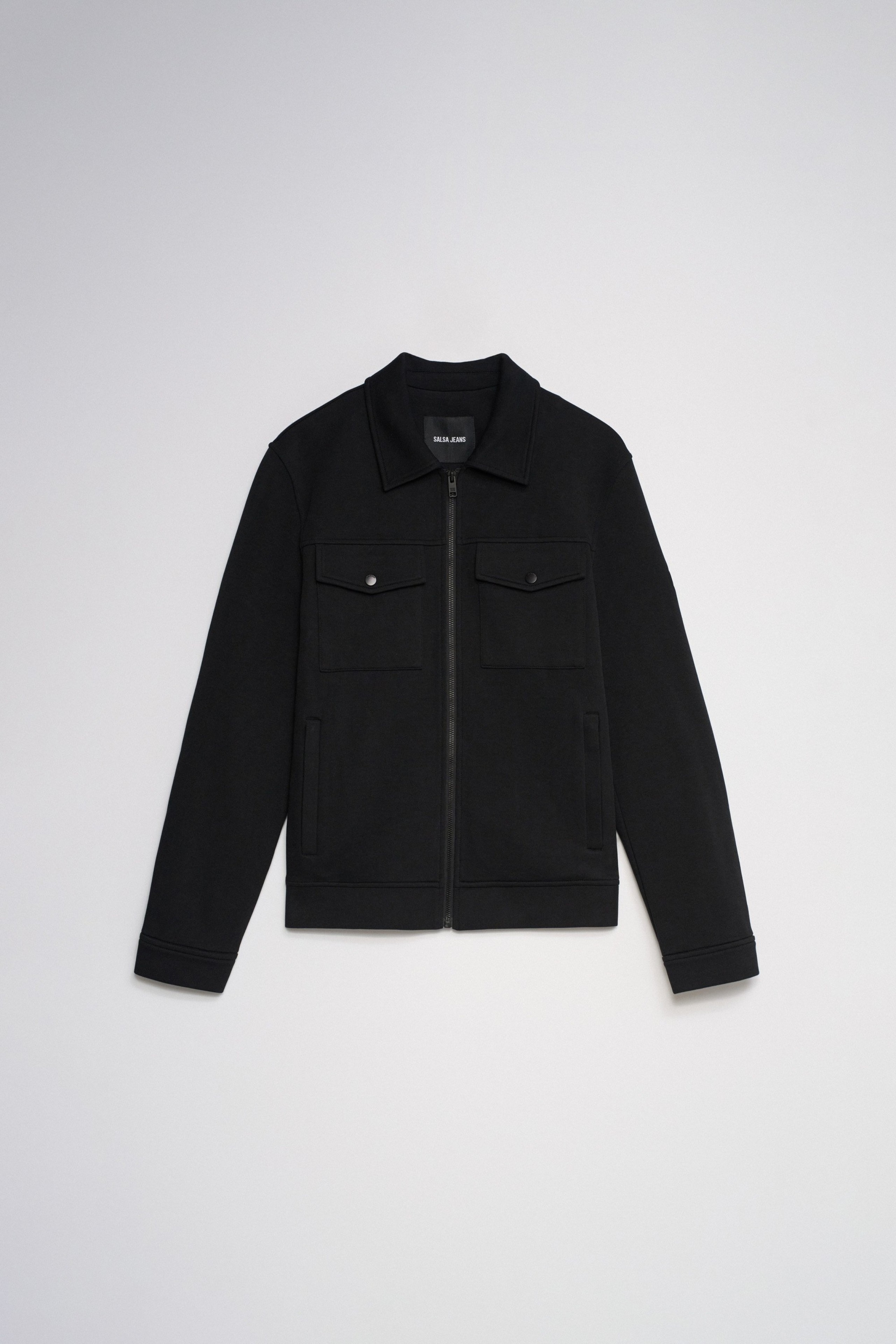COAT KNITTED WITH CHEST POCKETS