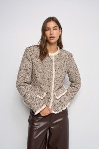 PADDED TWEED JACKET