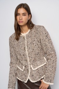 PADDED TWEED JACKET