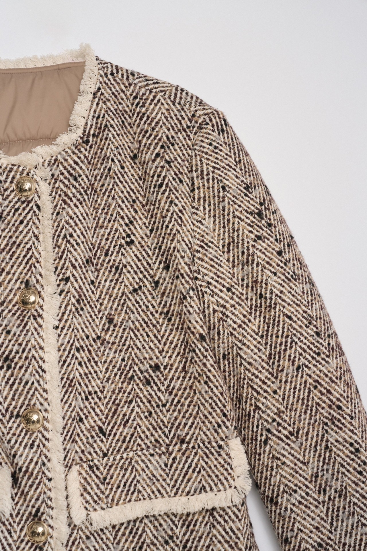 PADDED TWEED JACKET