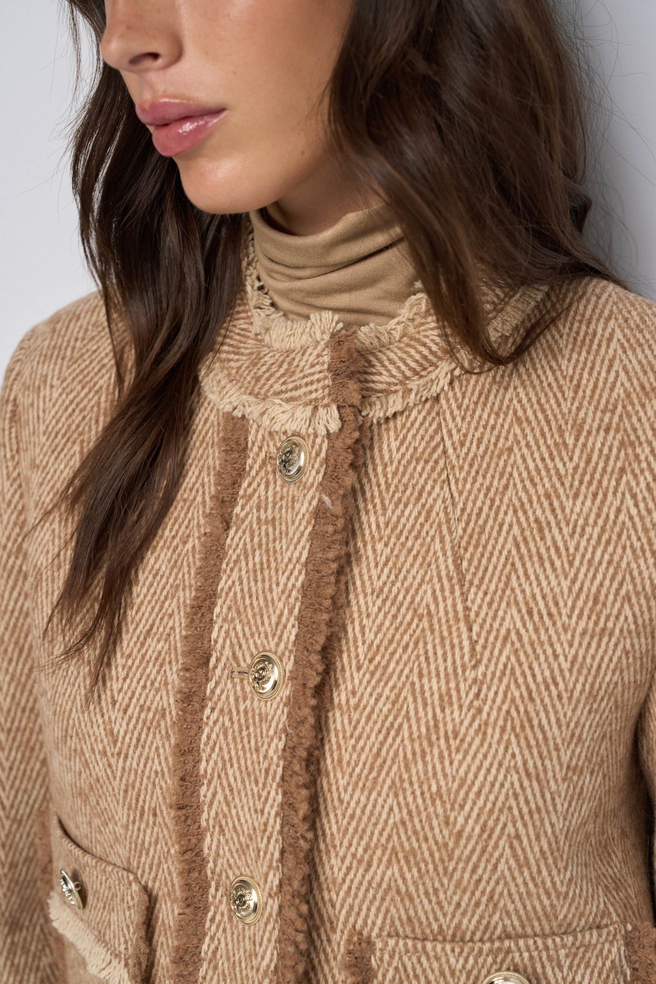 WOOL-BLEND TWEED JACKET