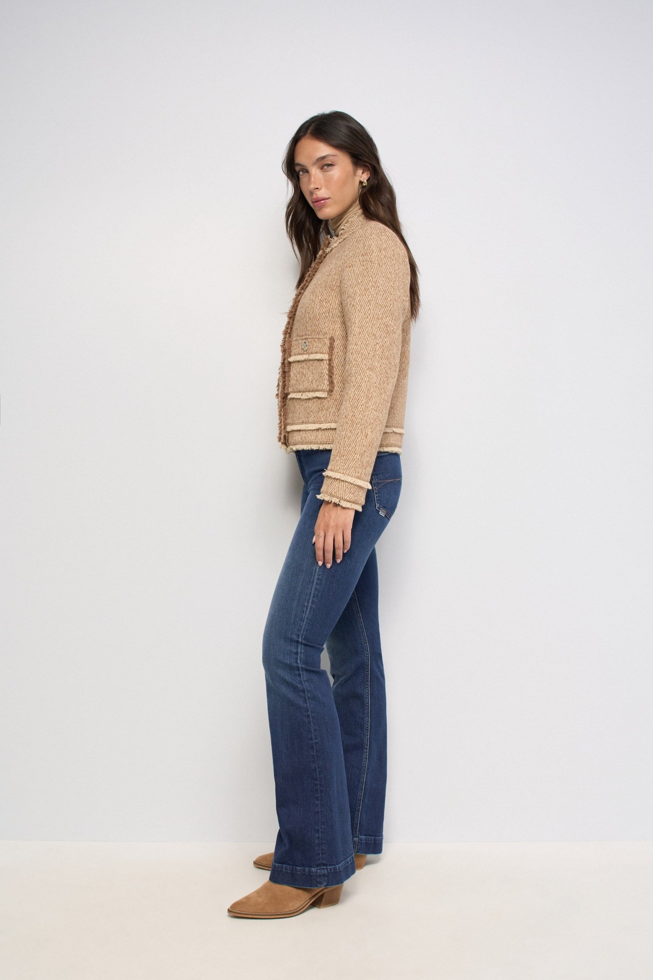 WOOL-BLEND TWEED JACKET