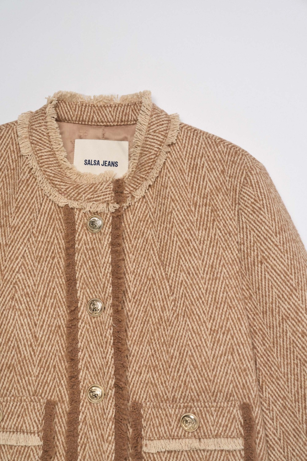 WOOL-BLEND TWEED JACKET