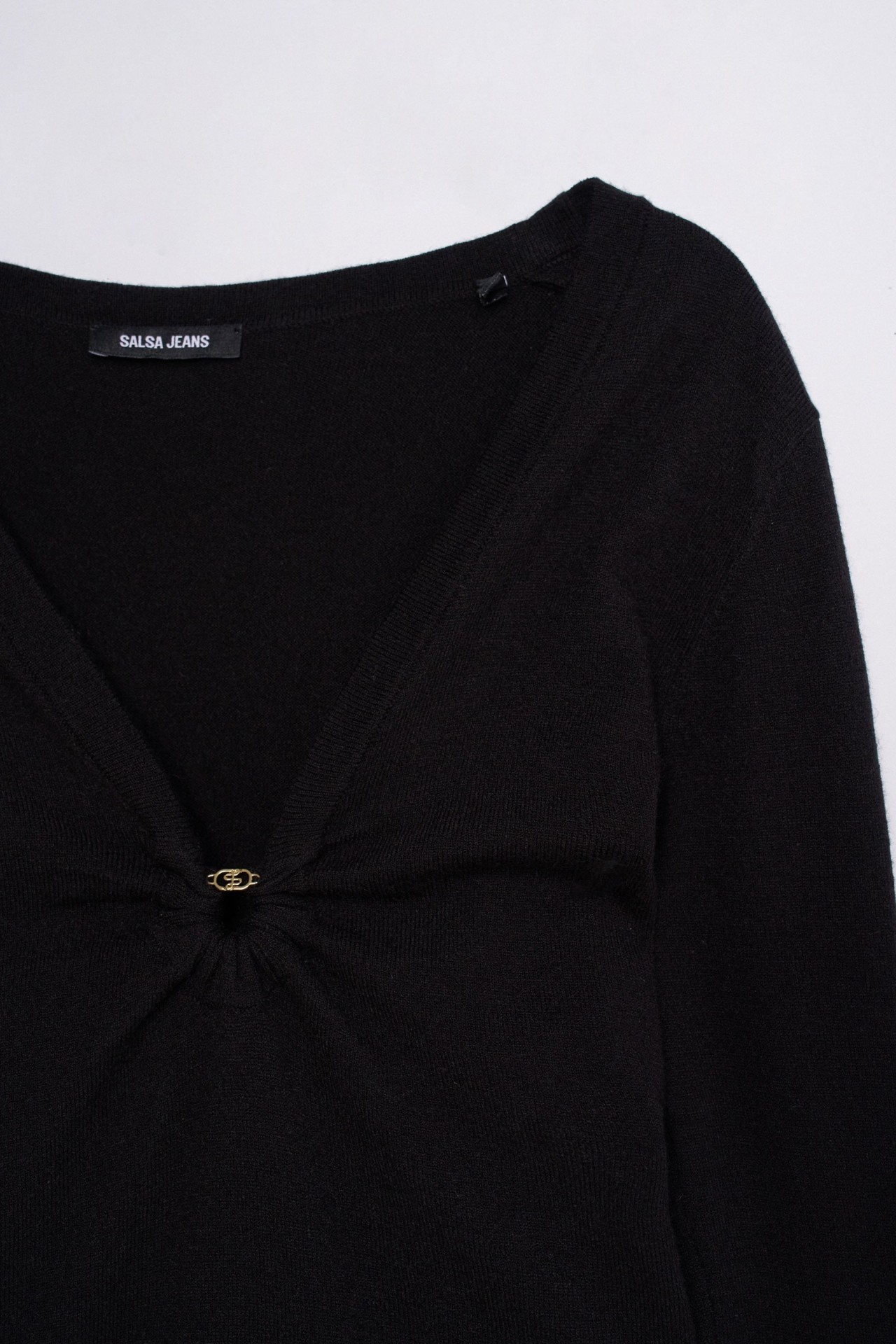 SWEATER WITH GATHERED CHEST DETAIL