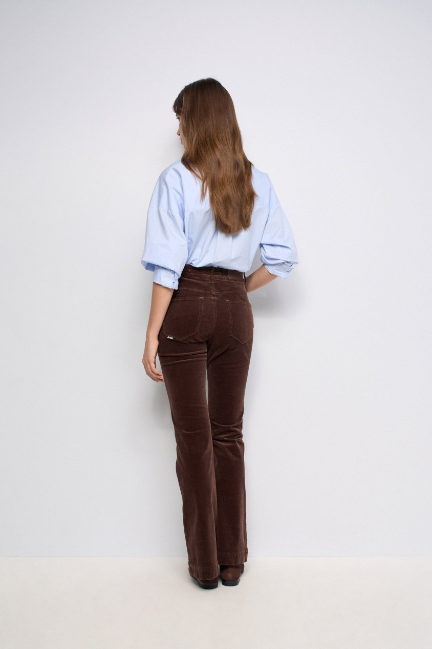 JEANS FAITH PUSH IN FLARE EM BOMBAZINA