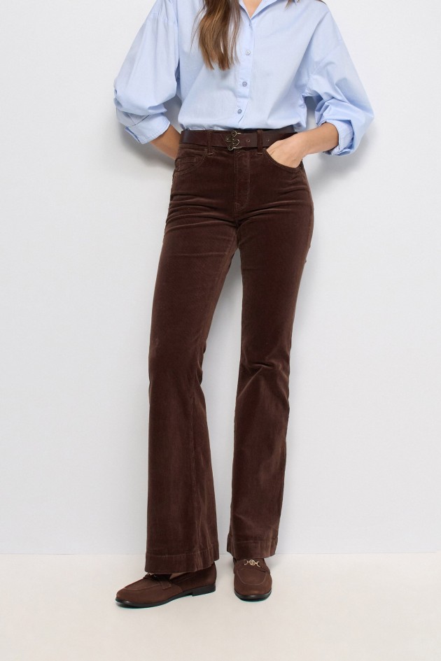 JEANS FAITH PUSH IN FLARE EM BOMBAZINA
