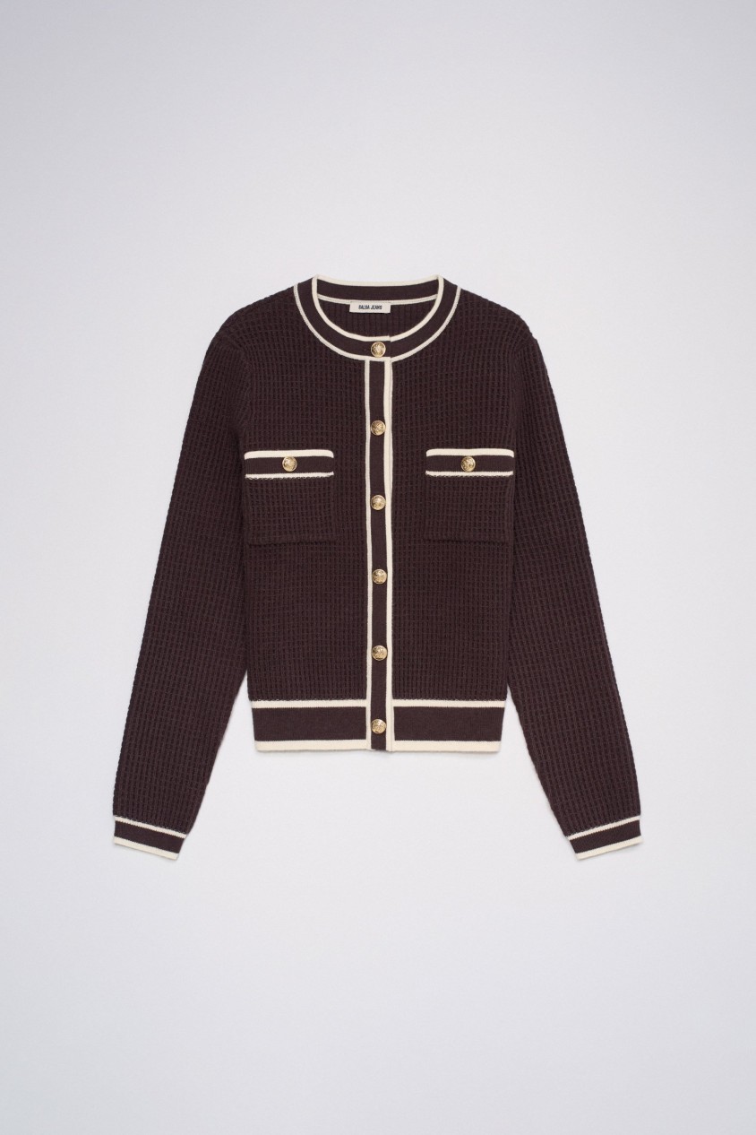 CARDIGAN MIT GOLDENEN KNÖPFEN