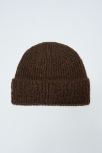 WOOL-BLEND BRANDING BEANIE