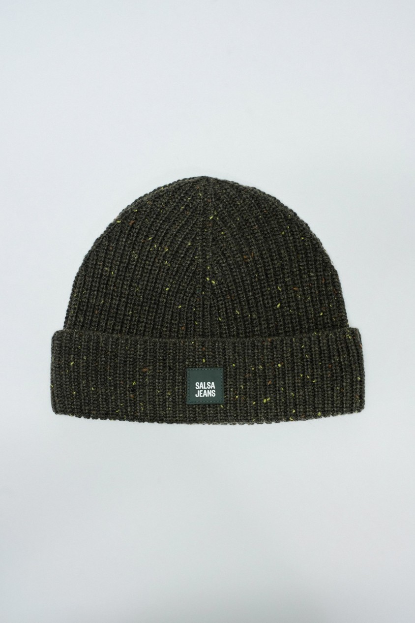 WOOL-BLEND BRANDING BEANIE