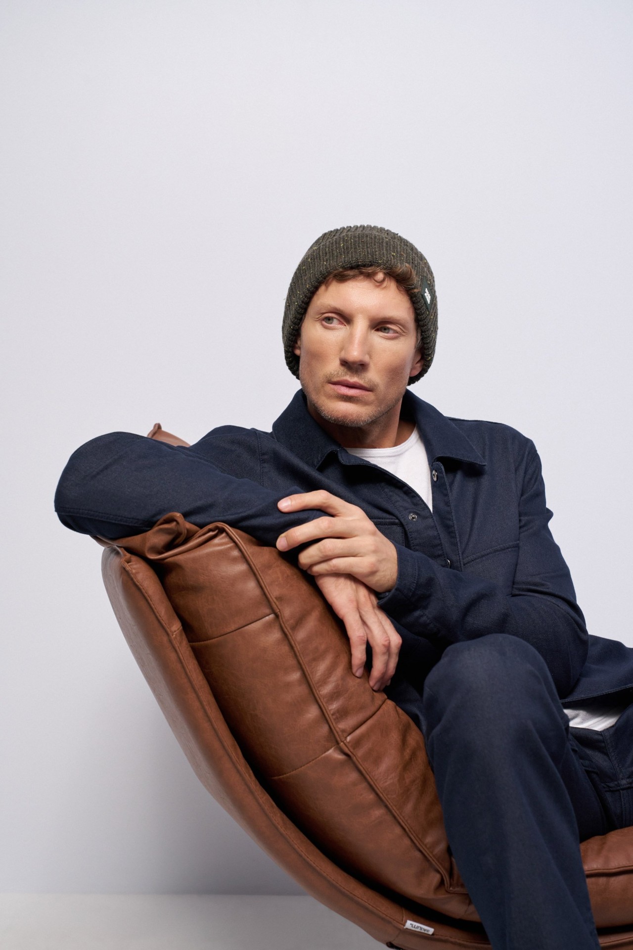 WOOL-BLEND BRANDING BEANIE
