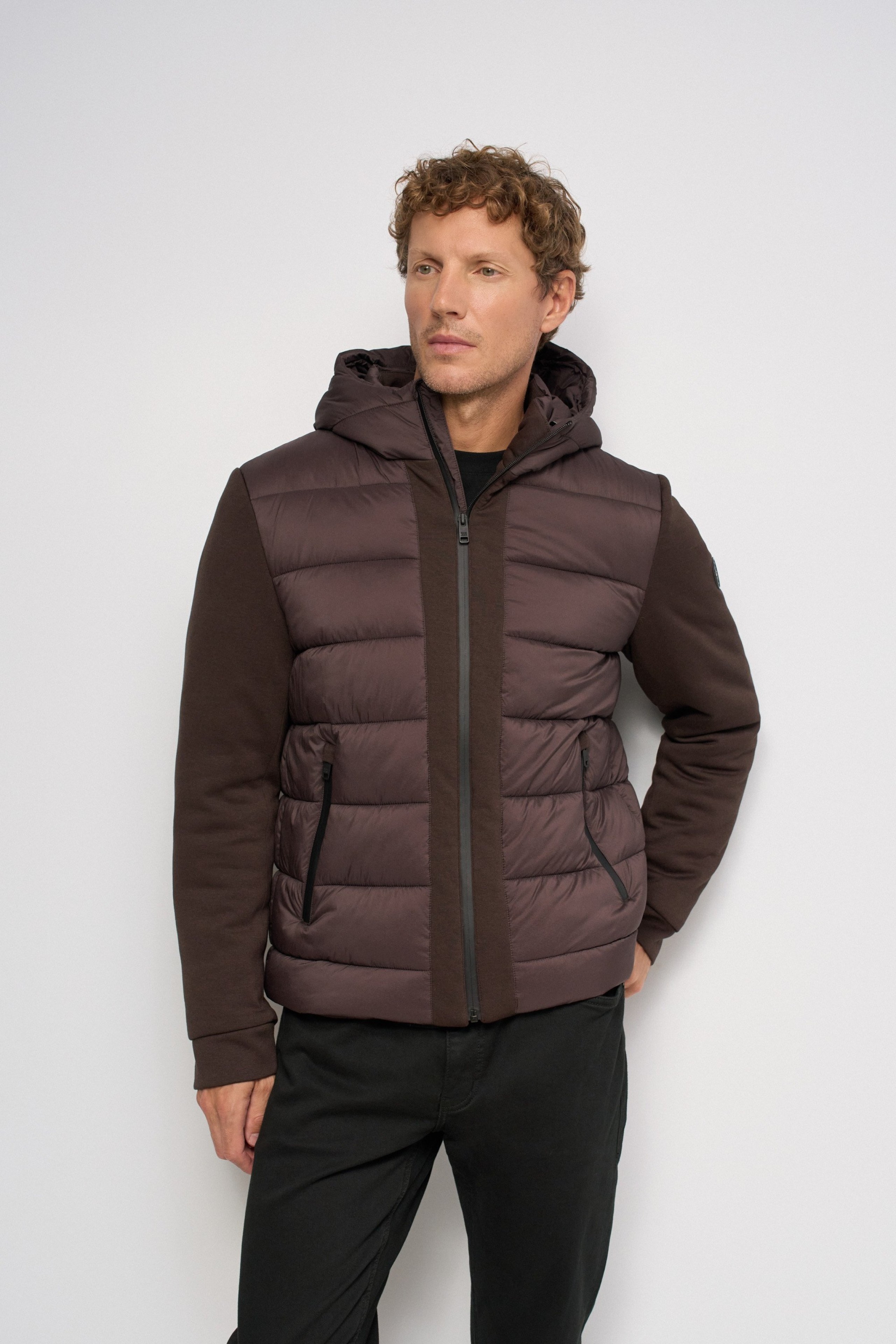 MIXED-MATERIAL JACKET