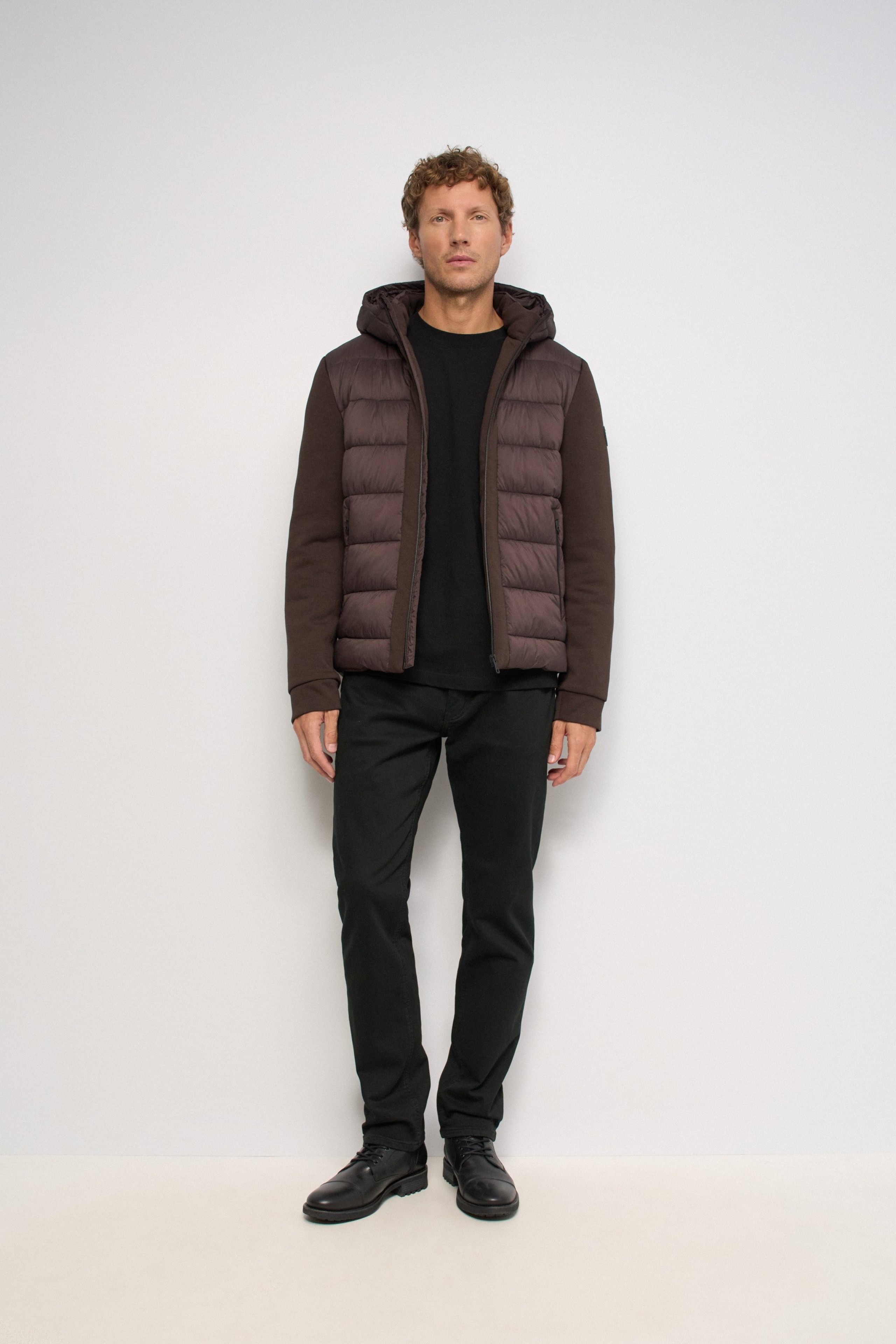 MIXED-MATERIAL JACKET
