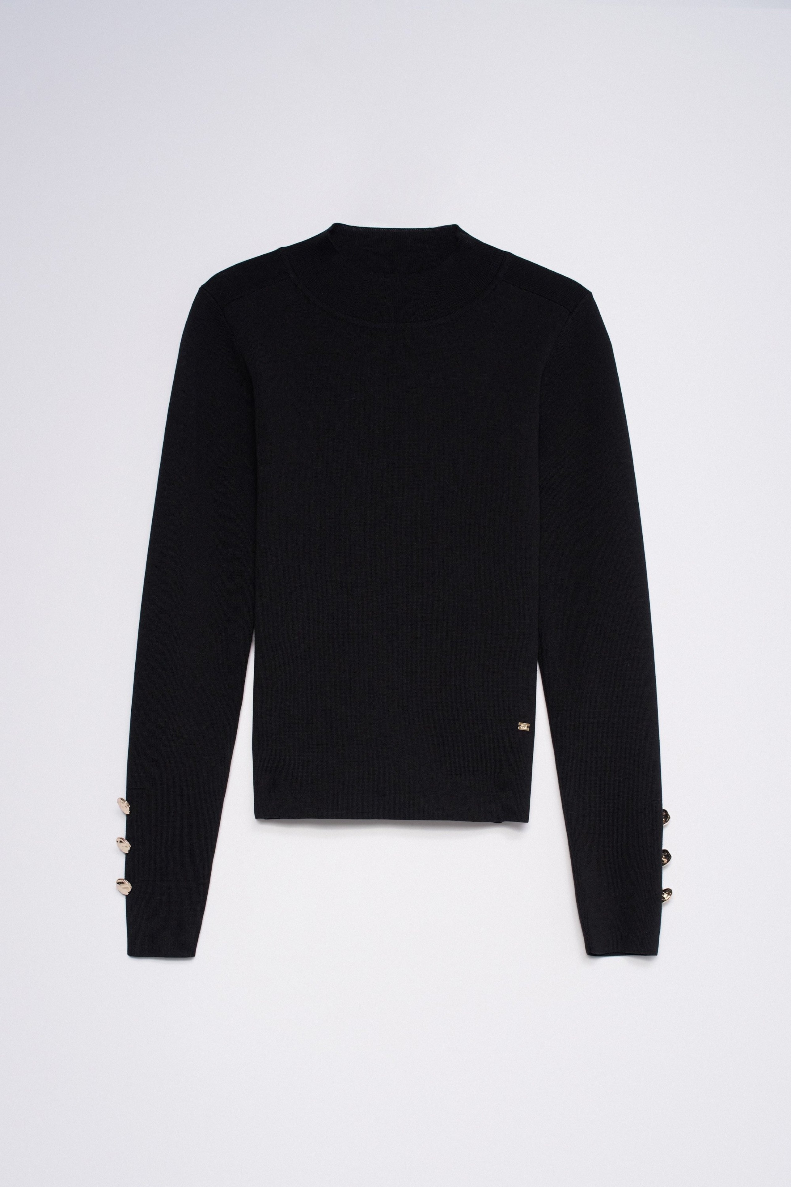 ROLL-NECK KNITTED JUMPER