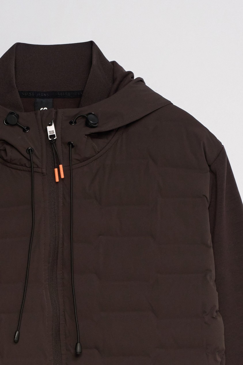 JACKE MIT MATERIALMIX