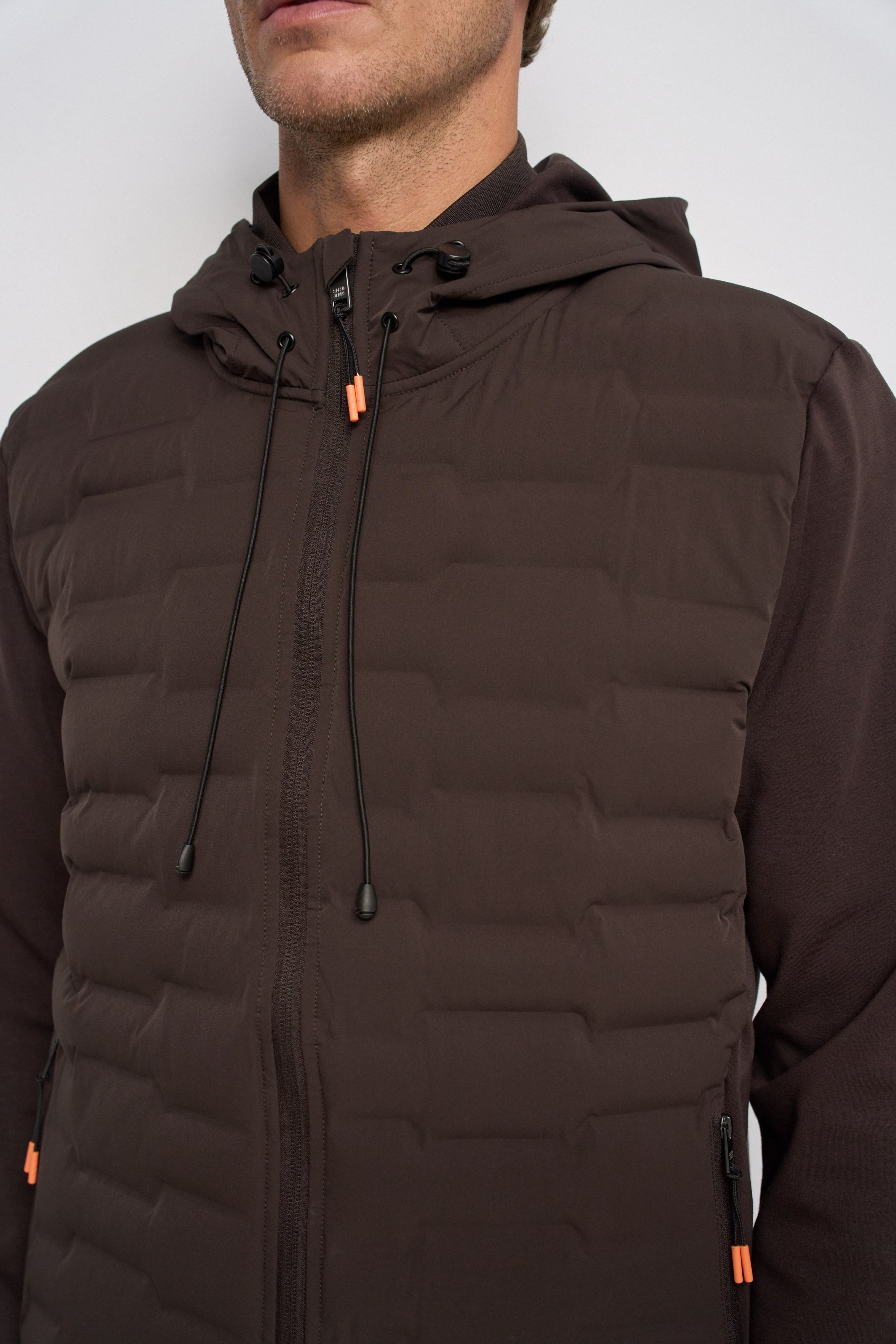 MIXED MATERIAL JACKET