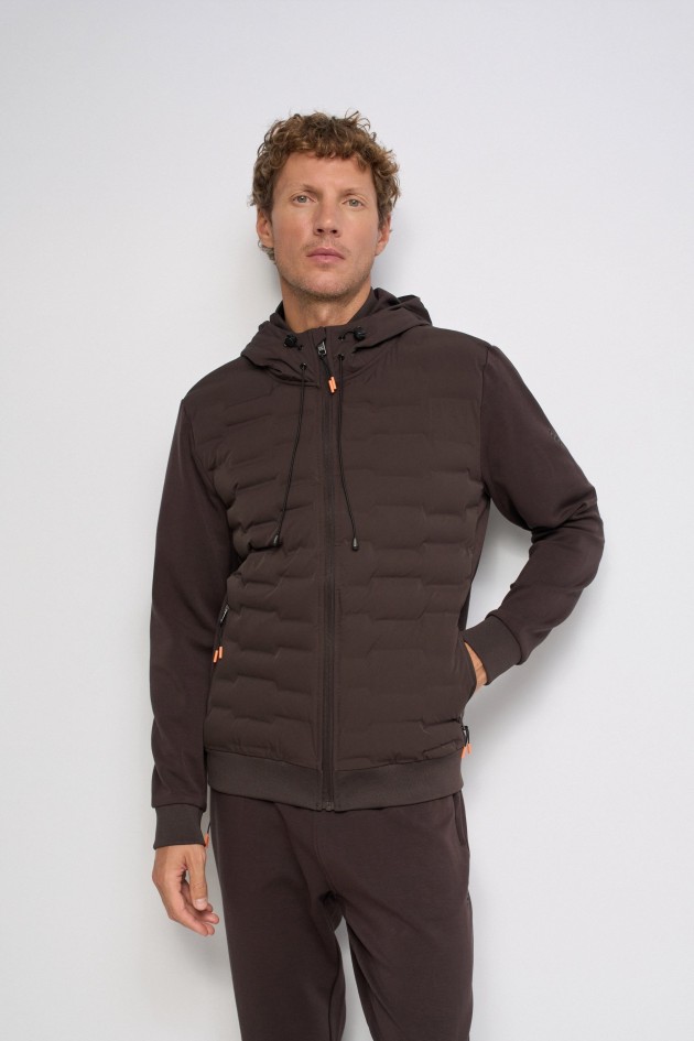 MIXED MATERIAL JACKET