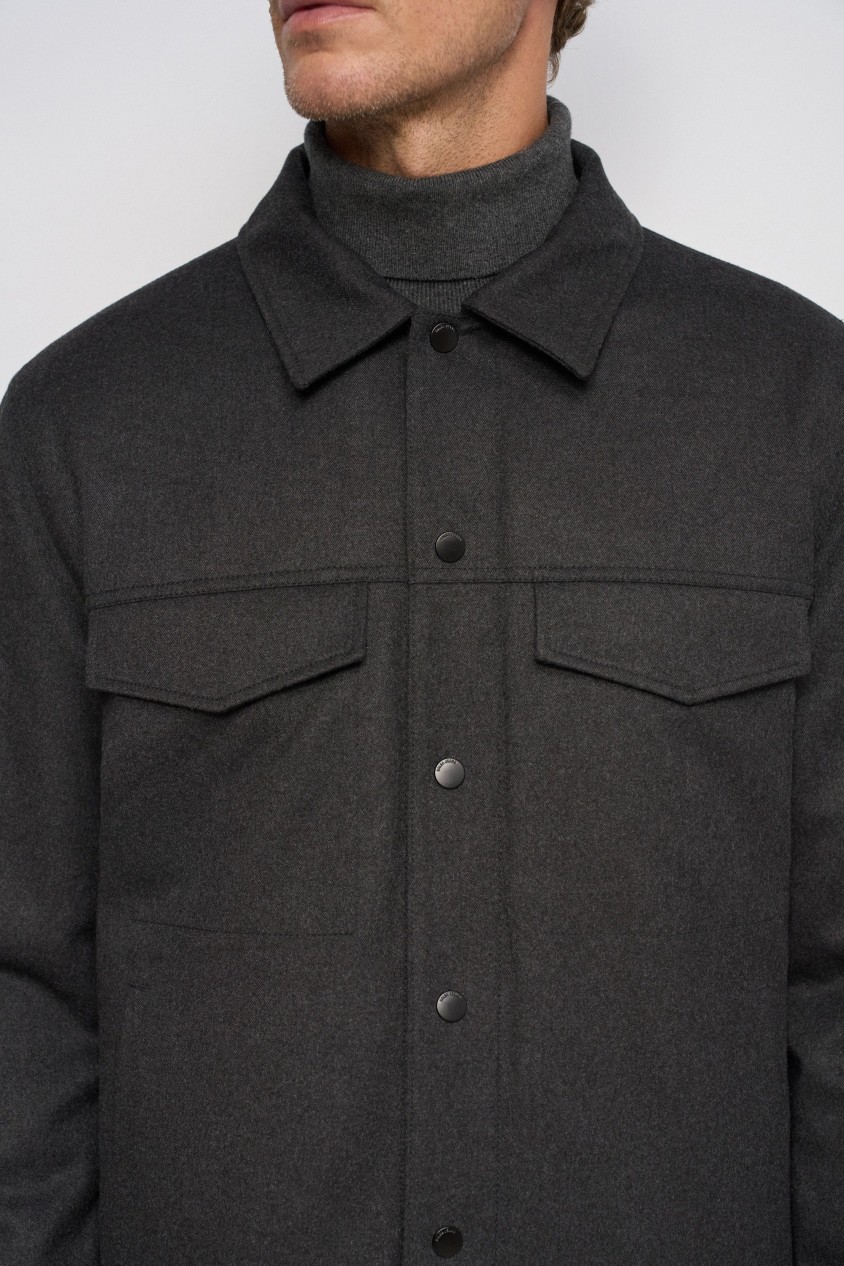 JACKE MIT WOLLE