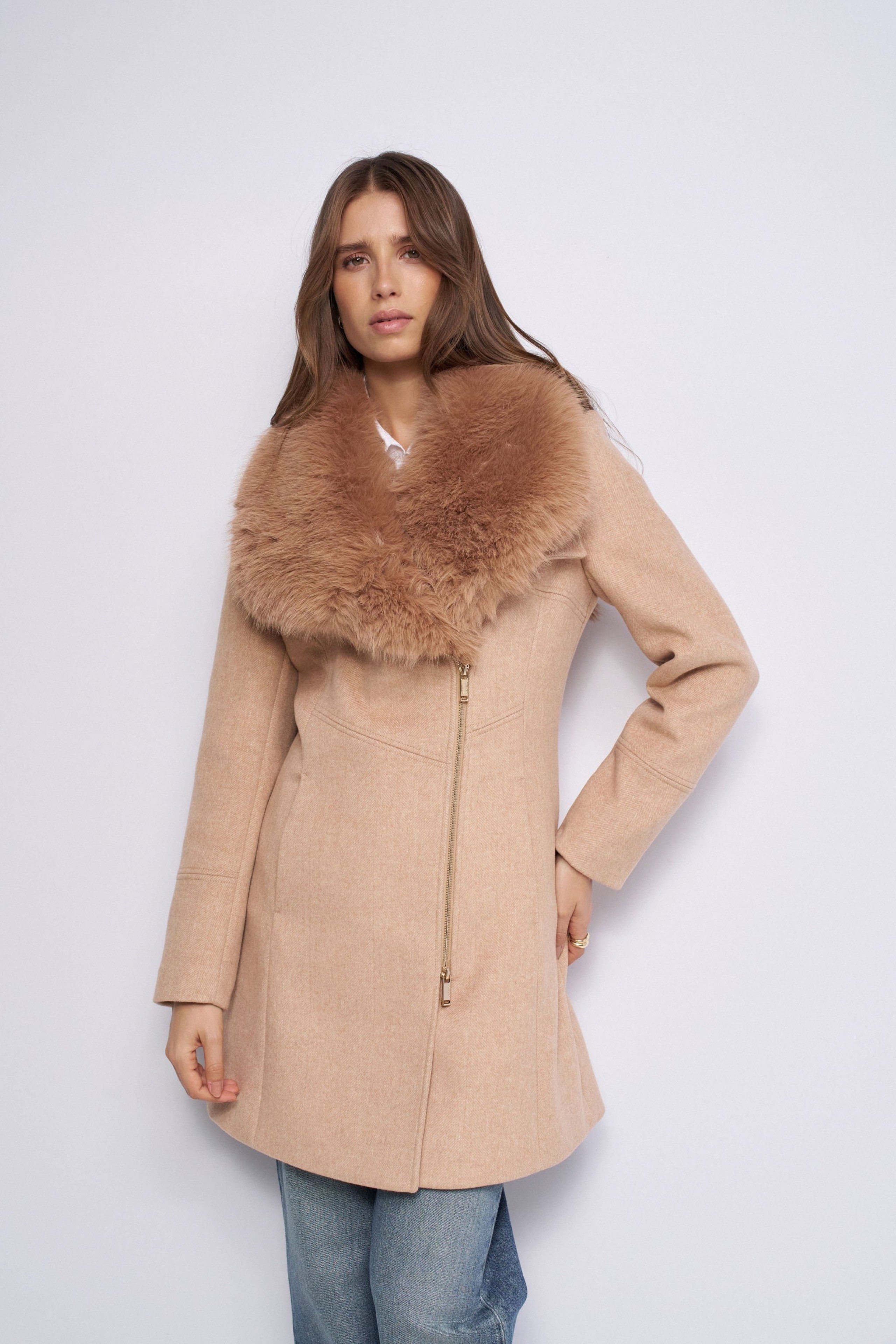 GRACE WOLLEN JAS MET BONT
