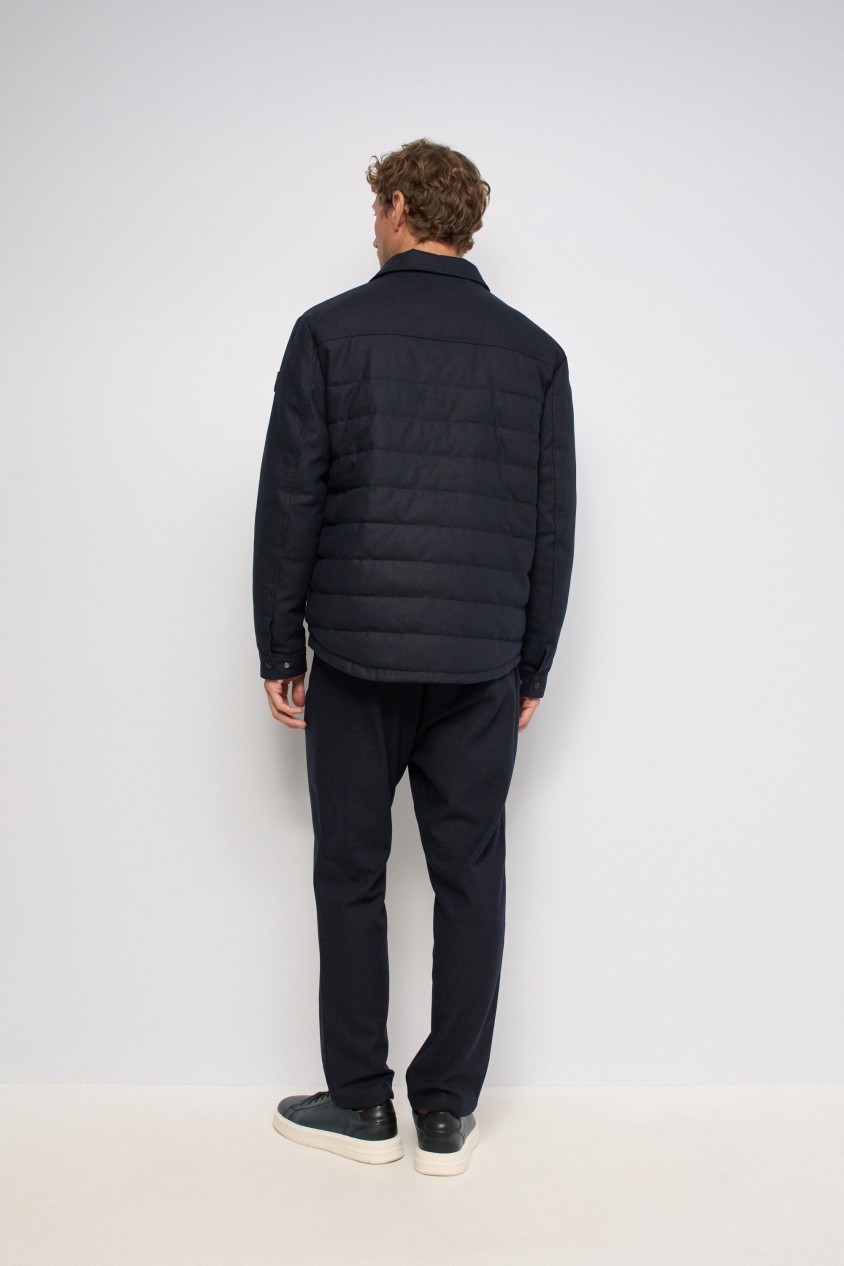 OVERSHIRT GESTEPPT MIT WOLLE