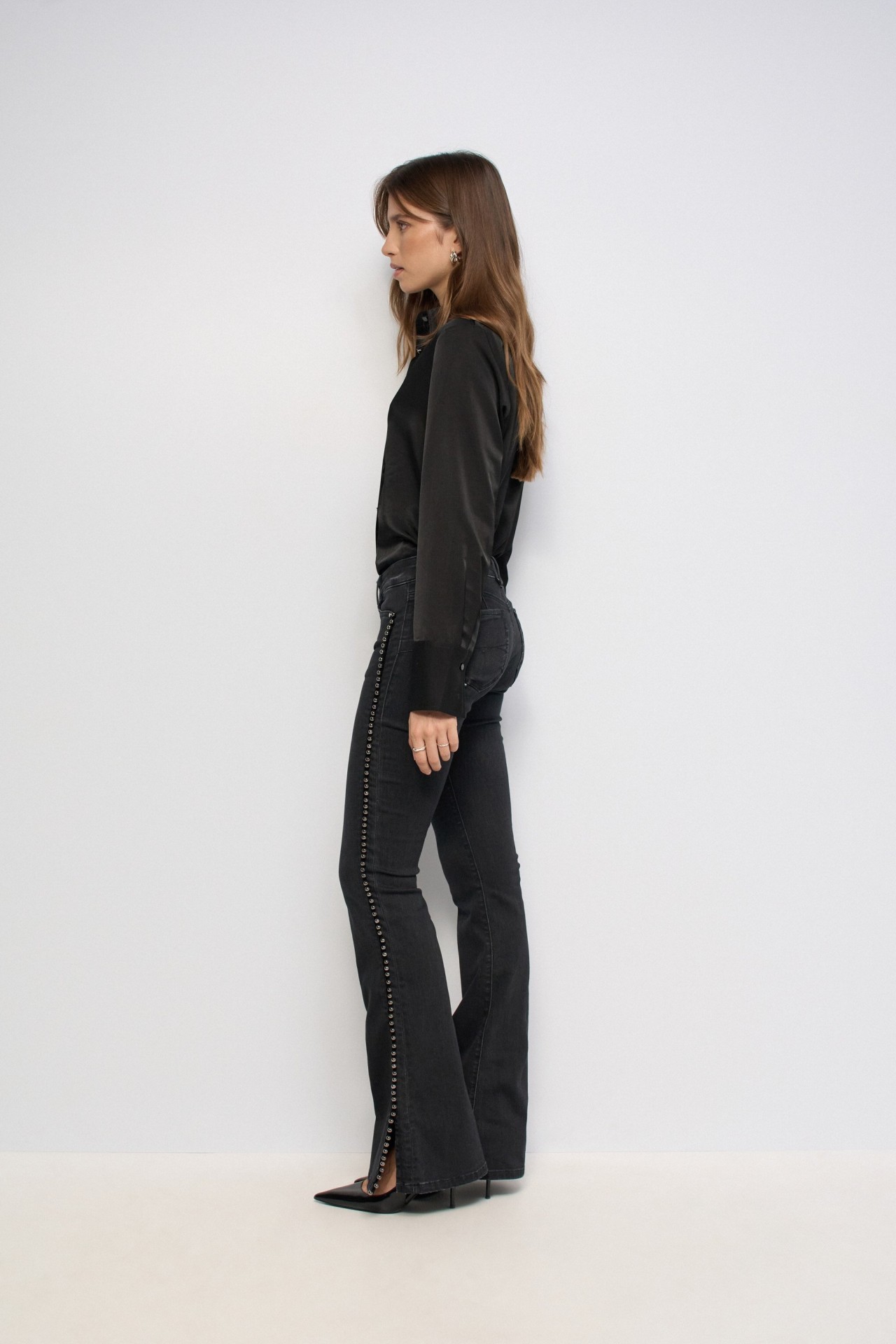 WONDER PUSH UP FLARE STAR CLUB JEANS