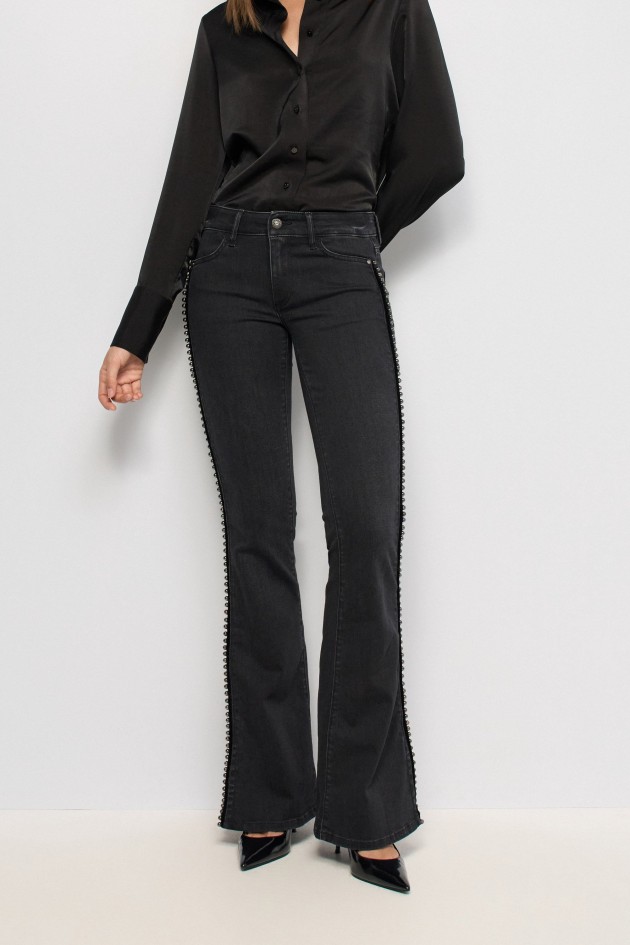 WONDER PUSH UP FLARE STAR CLUB JEANS