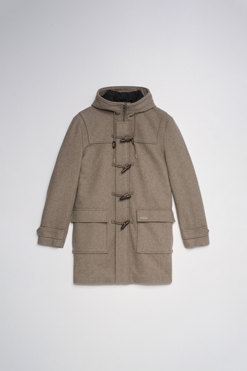 WOOL-BLEND DUFFLE COAT