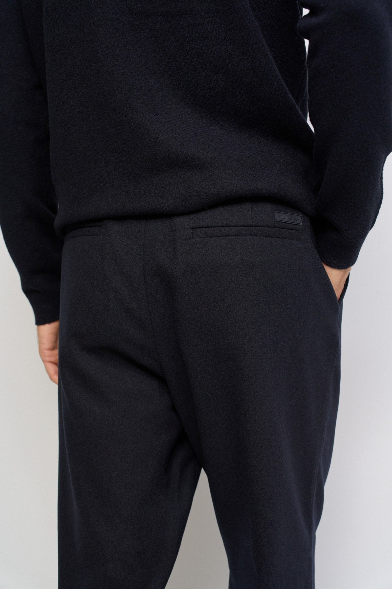 FABRIC CHINO TROUSERS