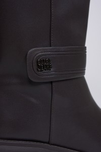 LEATHER KNEE-HIGH BOOTS