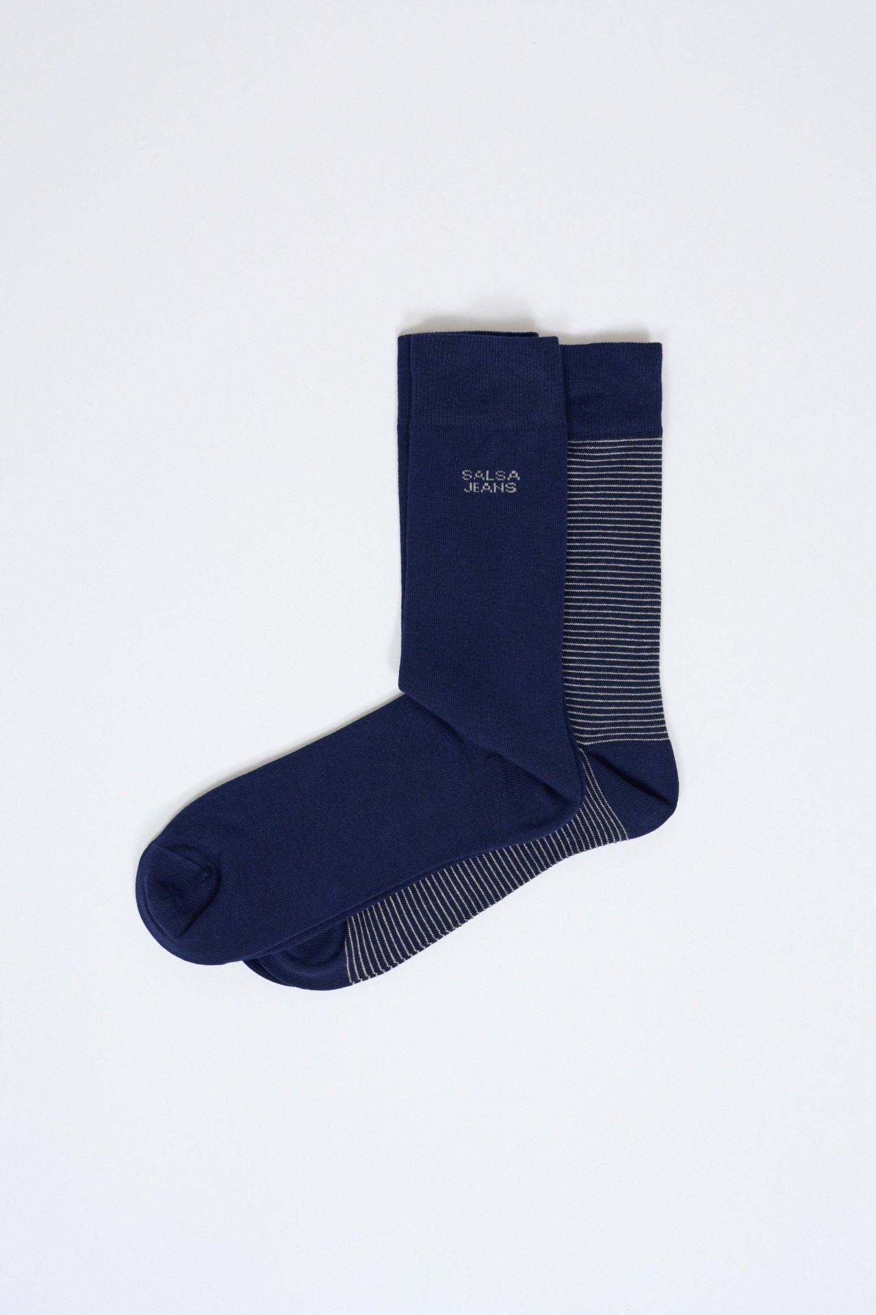 OUTLET 2 PAIRS SOCK, DARK BLUE V1, 4245